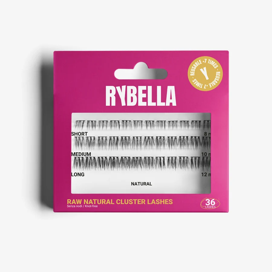 Raw natural cluster lashes - Effetto naturale